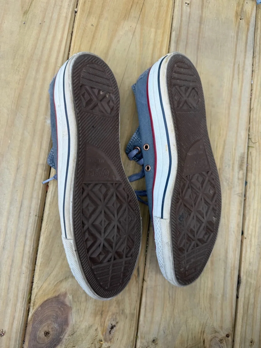 Converse Chuck Taylor All Star Denim Low Shoes Mens 9 women’s 11 - Picture 5 of 8